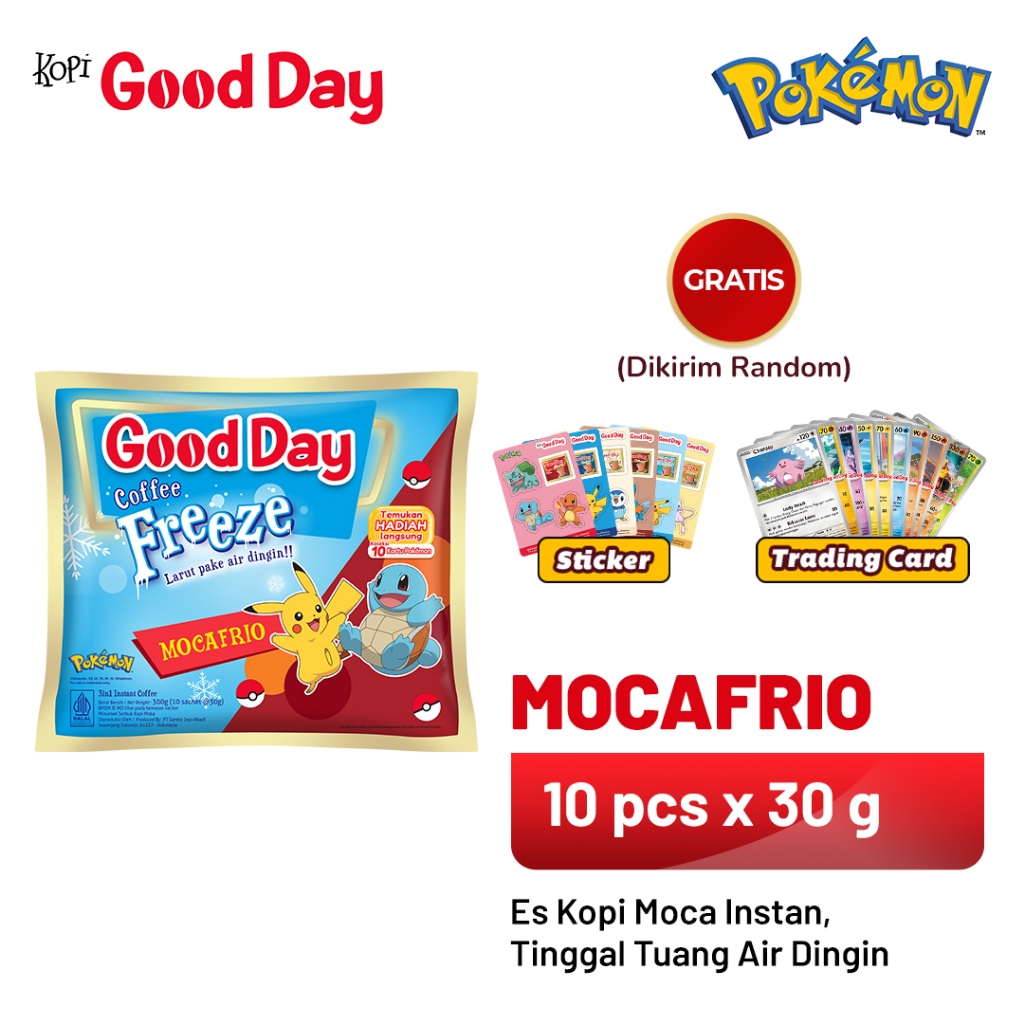 

GOOD DAY x Pokémon Coffee Freeze Mocafrio 1 Pack (10 x 30 gr)
