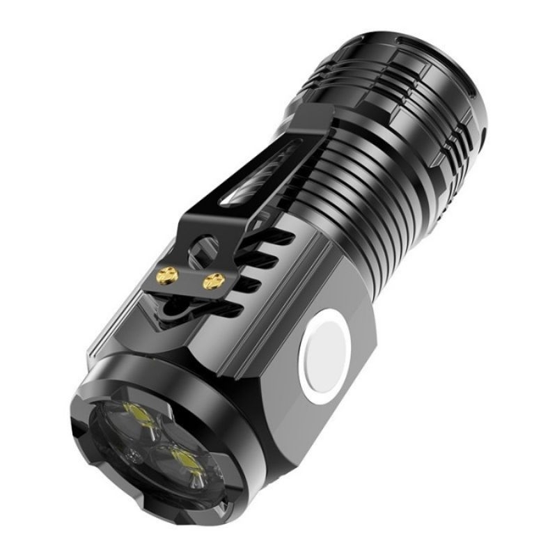 Senter LED Super Terang / Senter Mini 3 Mata Terang Anti Air / Senter Mini Super Terang
