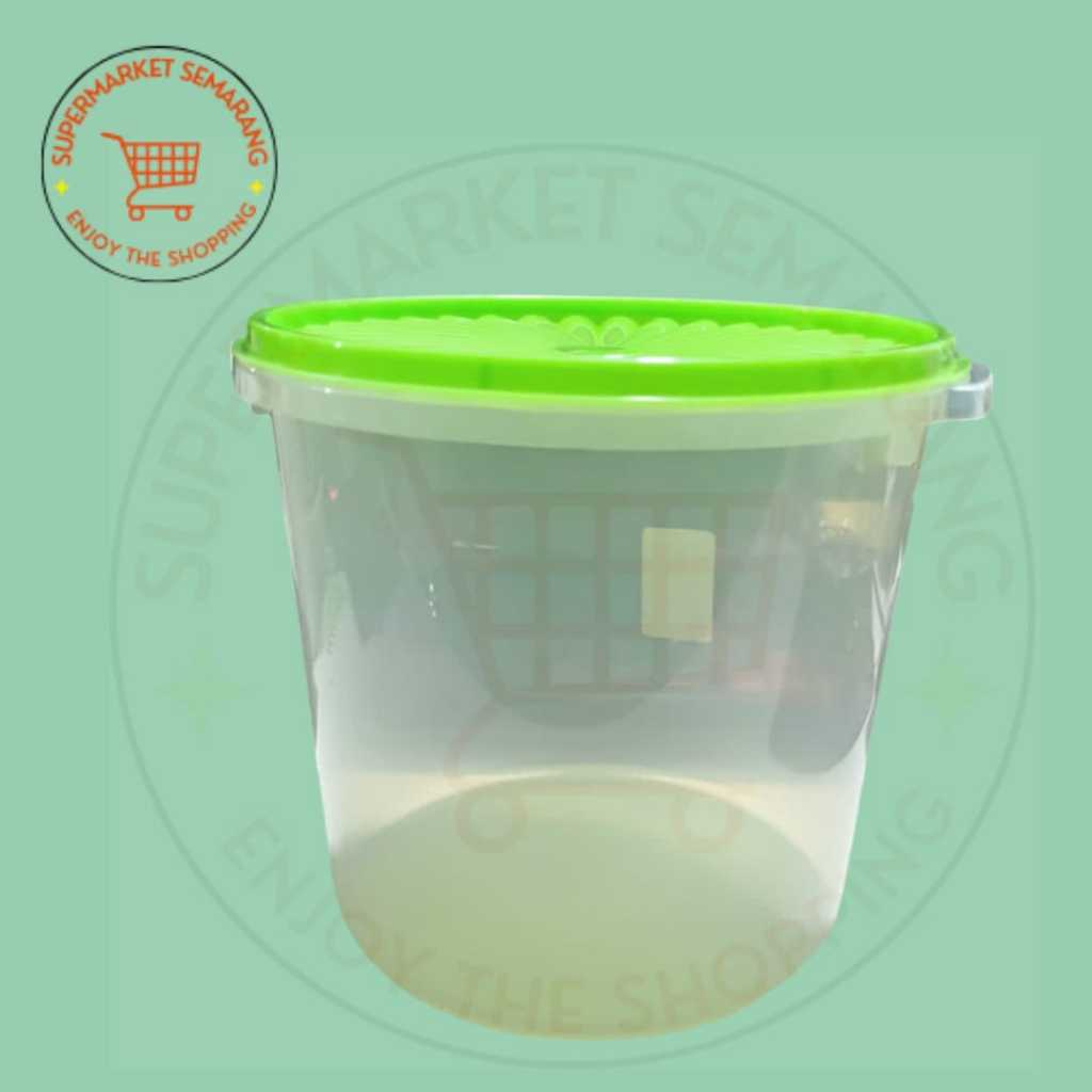 Toples Plastik Tutup 10 Liter / Toples Plastik Jumbo 10 Liter / Wadah Kerupuk Snack 10 Liter