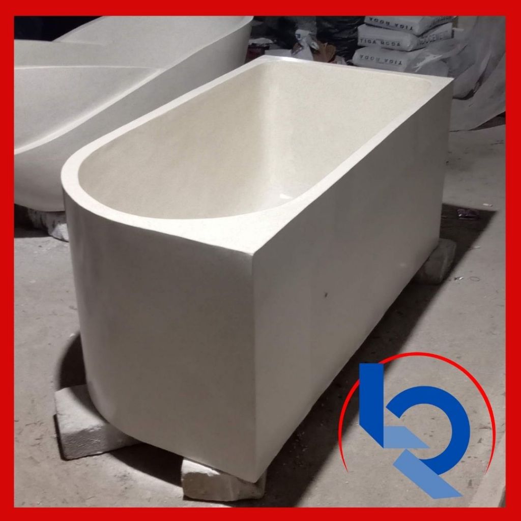 bathtub teraso sudut handmade