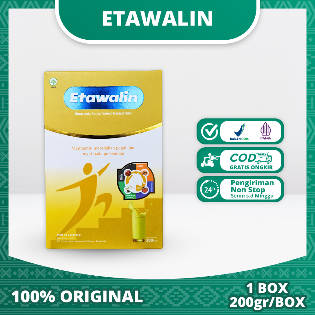 

Etawalin Susu Asam Urat Tulang Dan Sendi Asli 100% Ori 1 Box 200g Halal Bpom Official Store