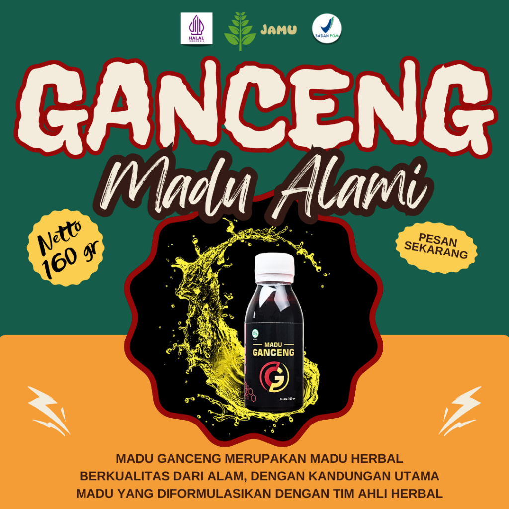 

READY COD [Toko Resmi] Madu Ganceng Ukuran 160gr