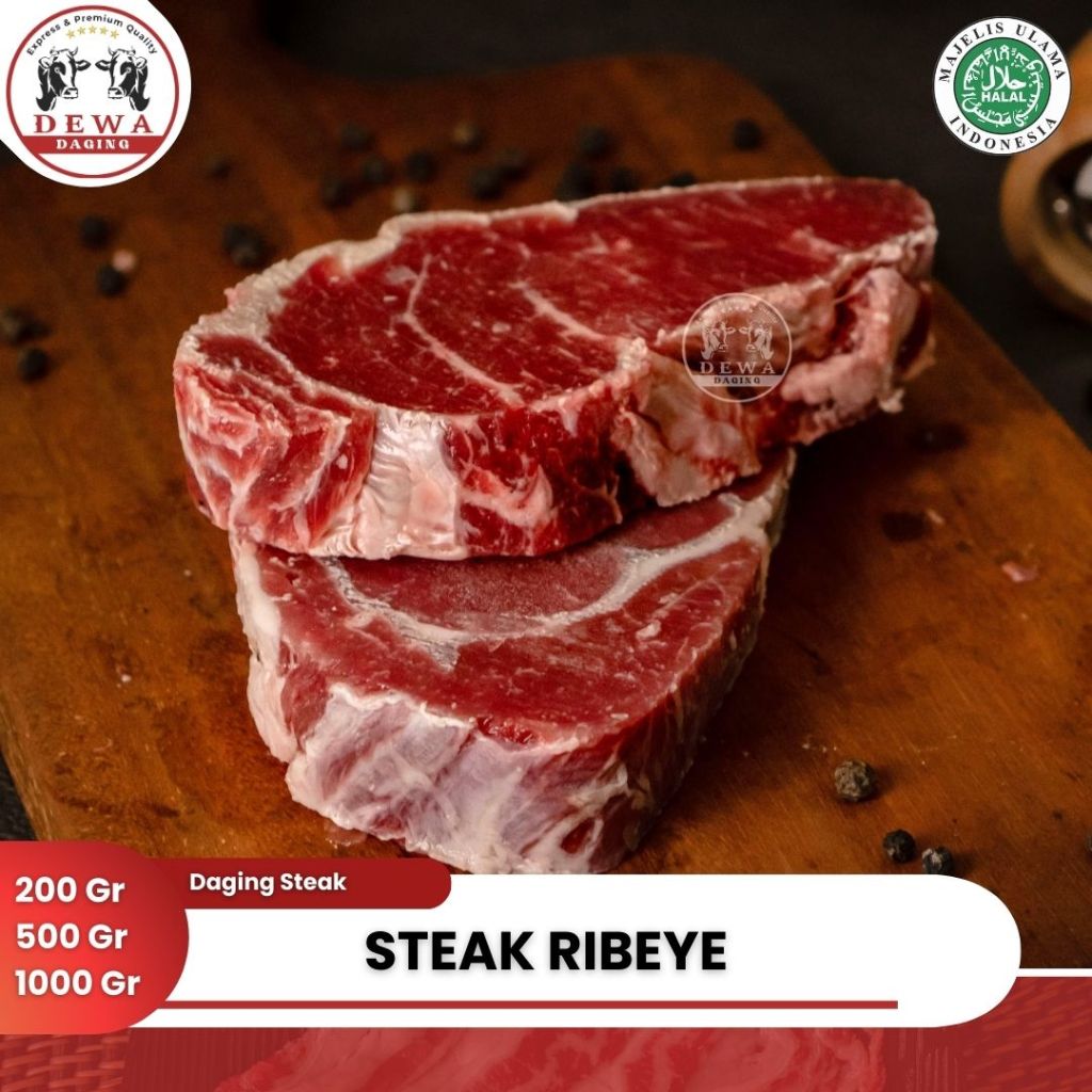 

Ribeye Steak Daging Sapi Australia 200gr / 500gr / 1kg | Premium | Potongan Steak | Empuk & Juicy | Vacuum Pack