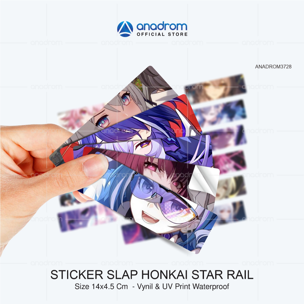 

Stiker Slap Honkai Star Rail | Stiker Slap Character Honkai Star Rail | Stiker Slap Aesthetic | Stiker Slap 1 Pack Isi 4 Pcs | Size 14x4.5 Cm | Anadrom 3728