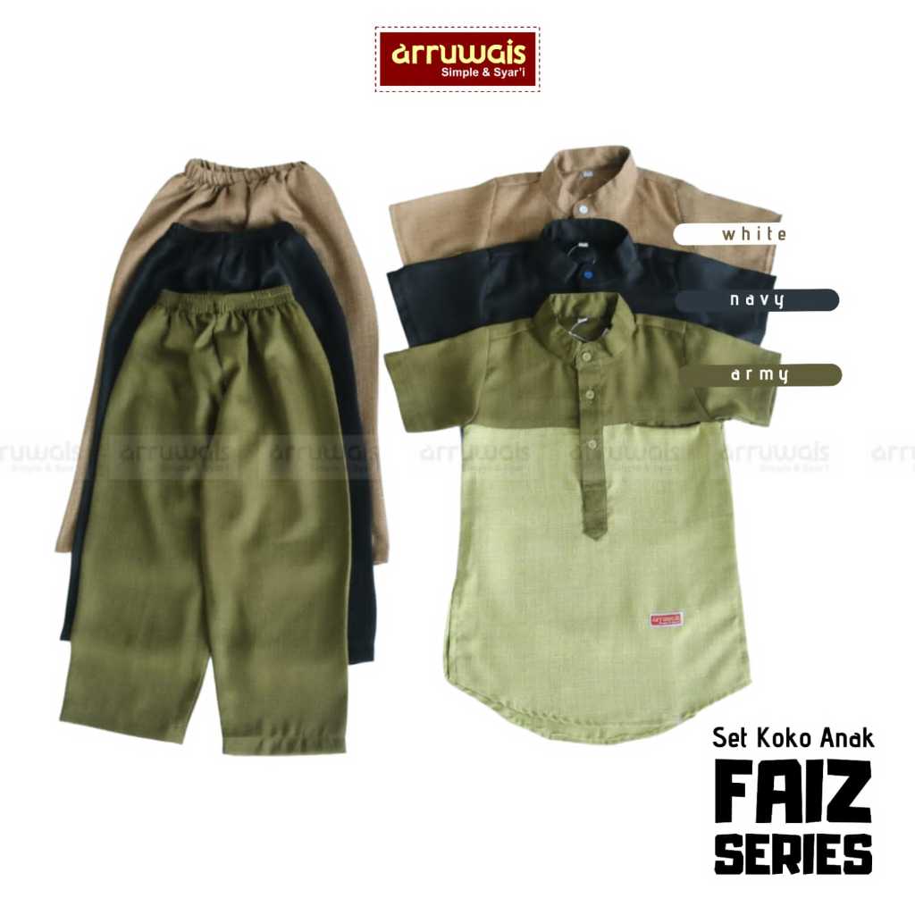 Set Koko Anak  FAIZ SERIES By Arruwais