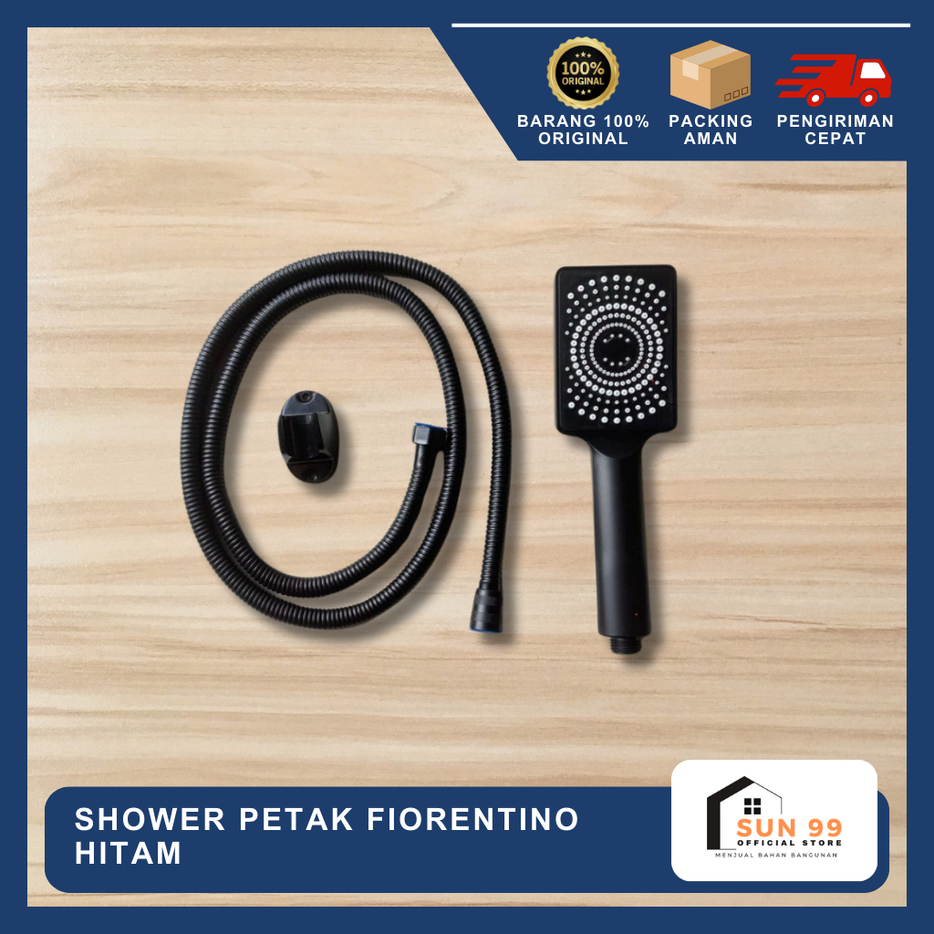 Shower Mandi Petak / Shower Petak Fiorentino Hitam / Shower Black Fiorentino Petak