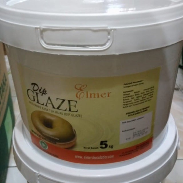 

Elmer Dip Glaze - Topping Donat Green Tea 5kg - Gosend Only!!!