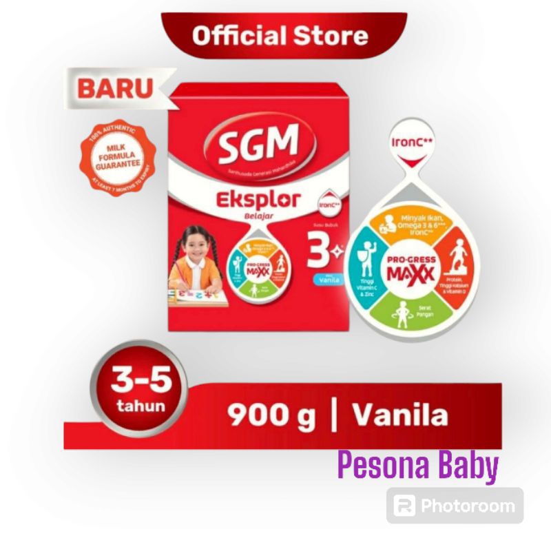 ￼SGM EKSPLOR 3+ MADU 900gr / SGM 3+ VANILA 900gr