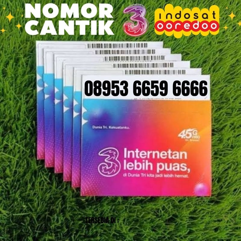 Nomor Cantik Indosat Tri 08953 6659 6666