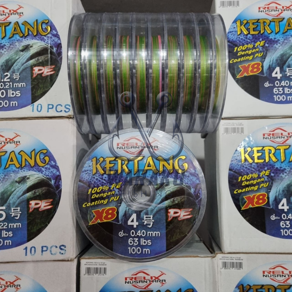 Senar PE Relix Kertang 100 Meter PE X8 Relix Nusantara Kertang PE Roll Sambung