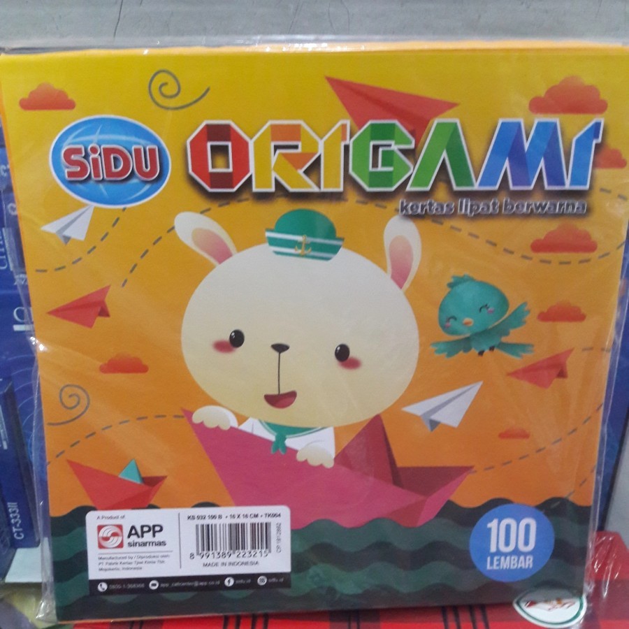 

Origami Sidu Besar 16 x 16 / Origami Besar Sidu 16 x 16 / Kertas Lipat Sidu Besar