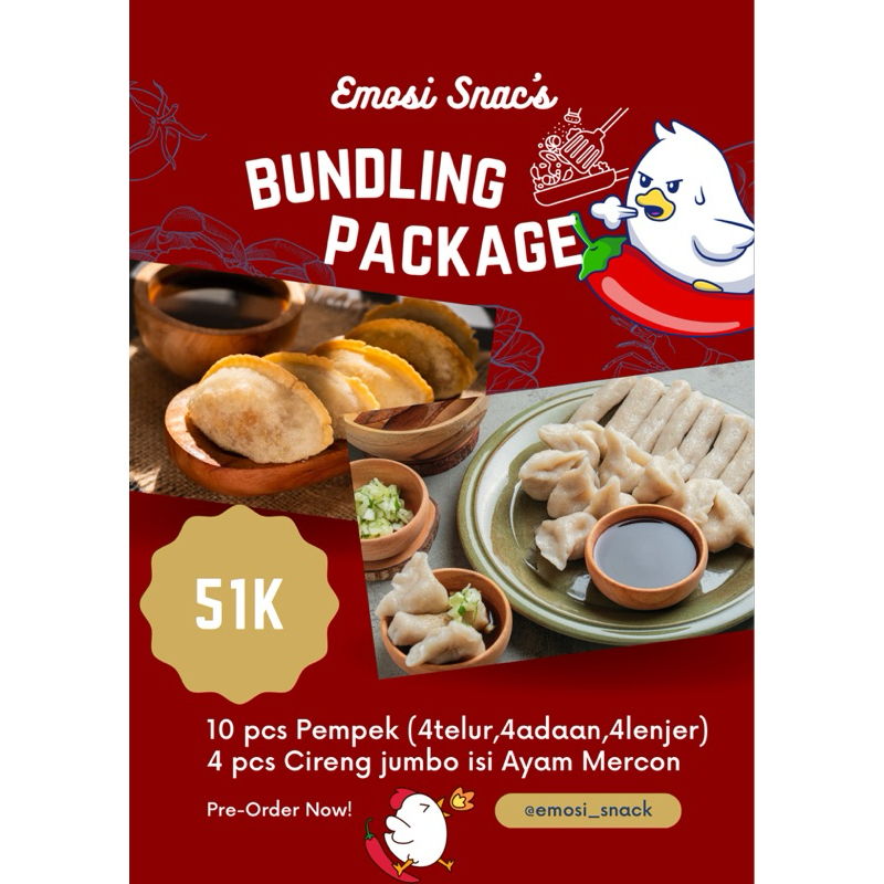 

BUNDLE PACKAGE PEMPEK CIRENG ISI AYAM PEDAS