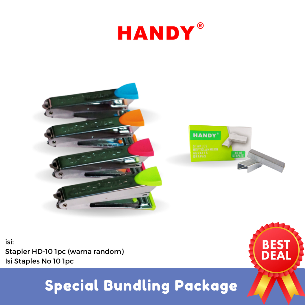 

HANDY Paket Stapler HD 10 dan Isi Staples No 10