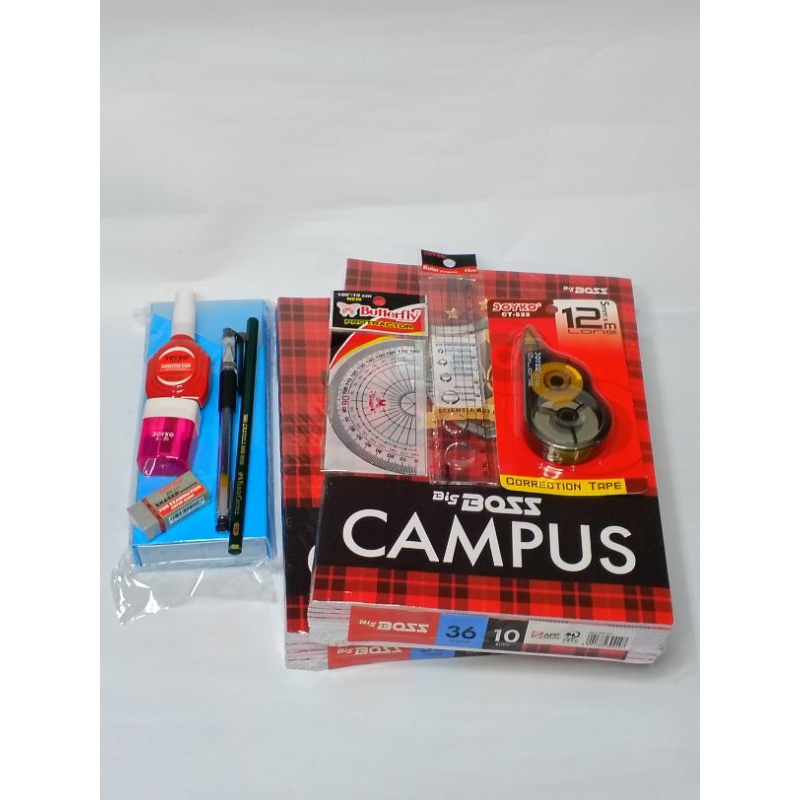 

Paket Siap Sekolah Lengkap Dengan Buku Tulis Big Boss 36 Lembar 2 Pack