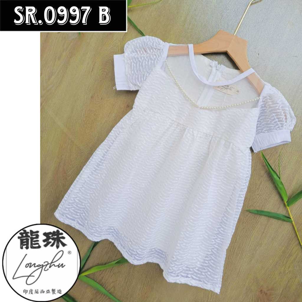 DRESS ANAK PEREMPUAN / DRESS PUTIH BROKAT/ DRESS PREMIUM