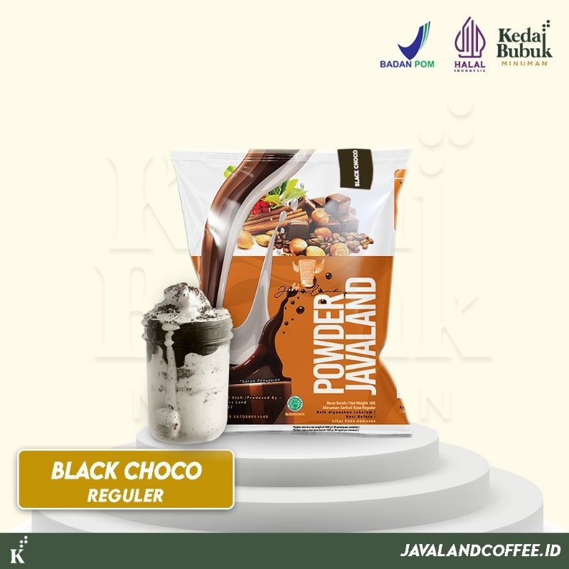 

Javaland Bubuk Minuman Rasa Black Choco 1Kg - Regular Plain | Bubble Powder Drink Boba