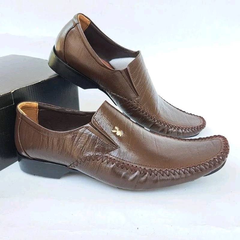 Sepatu Pantofel Pria Playboy Asli Kulit Sol Tanam | Sepatu Pantofel Pria Original Kulit