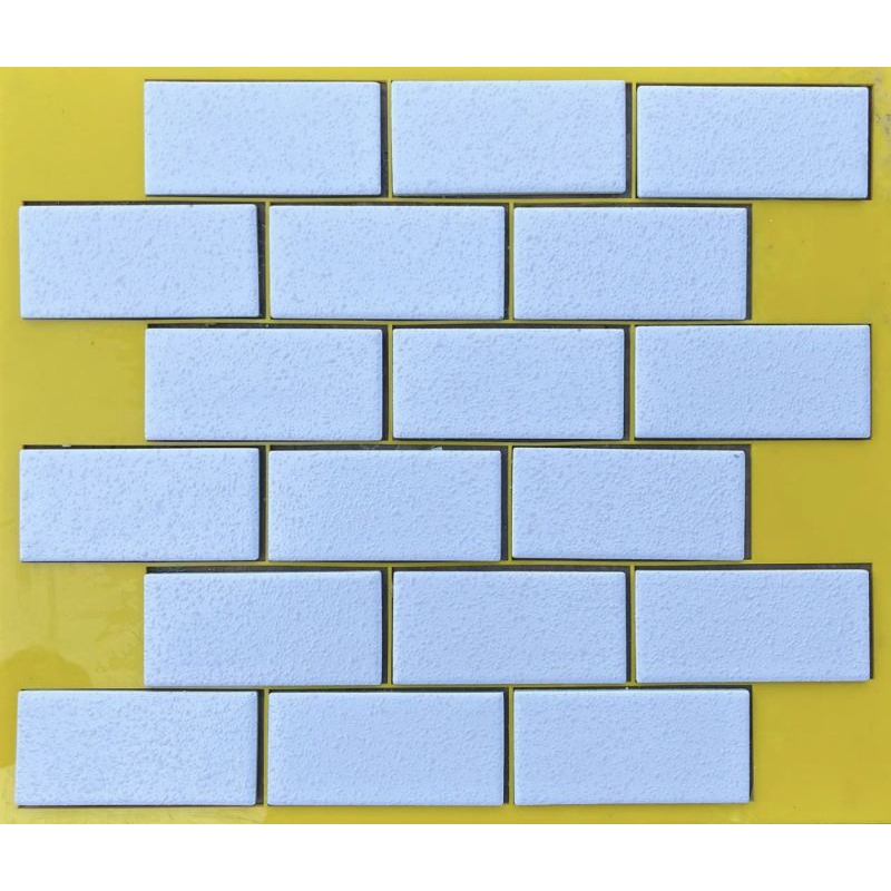 Mosaic Backsplace mosaic bevel | mosaic putih bevel 30x30 cm