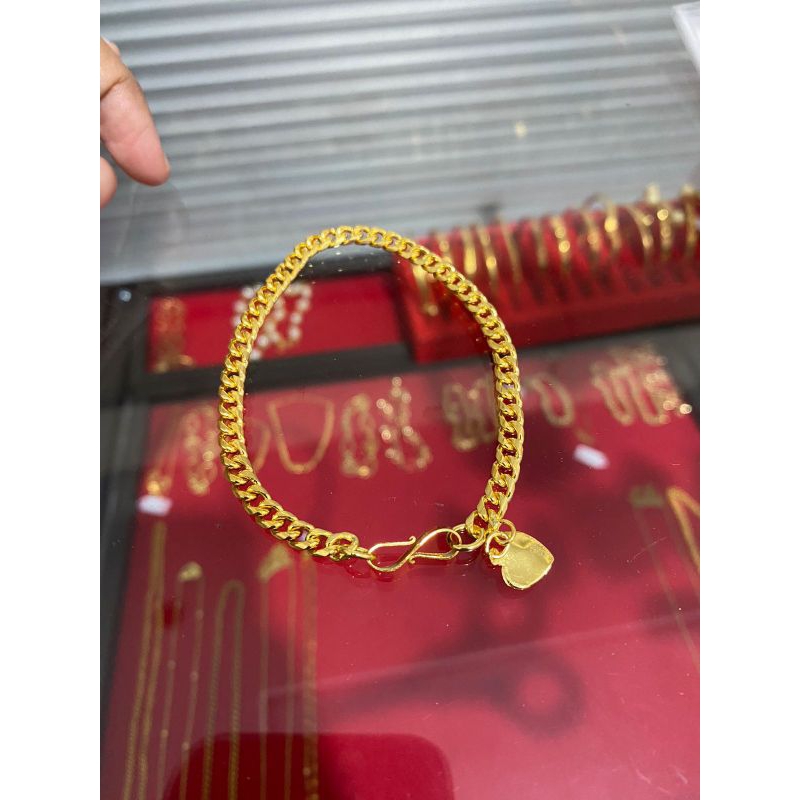 Gelang koin lapis emas 22karat