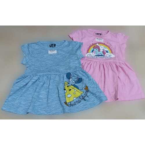 Dress Uniqlo Kids Dress Lucu Dress anak Perempuan Dress Cantik Usia 1 sampai 5 Tahun