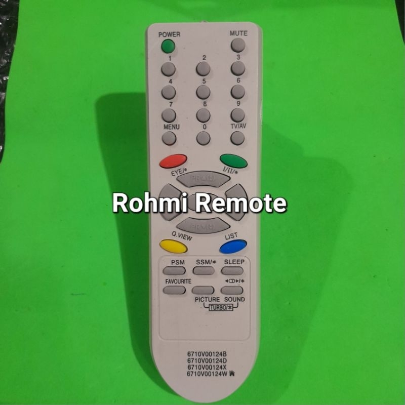 REMOTE REMOT TV TABUNG SLIM FLAT LG PUTIH