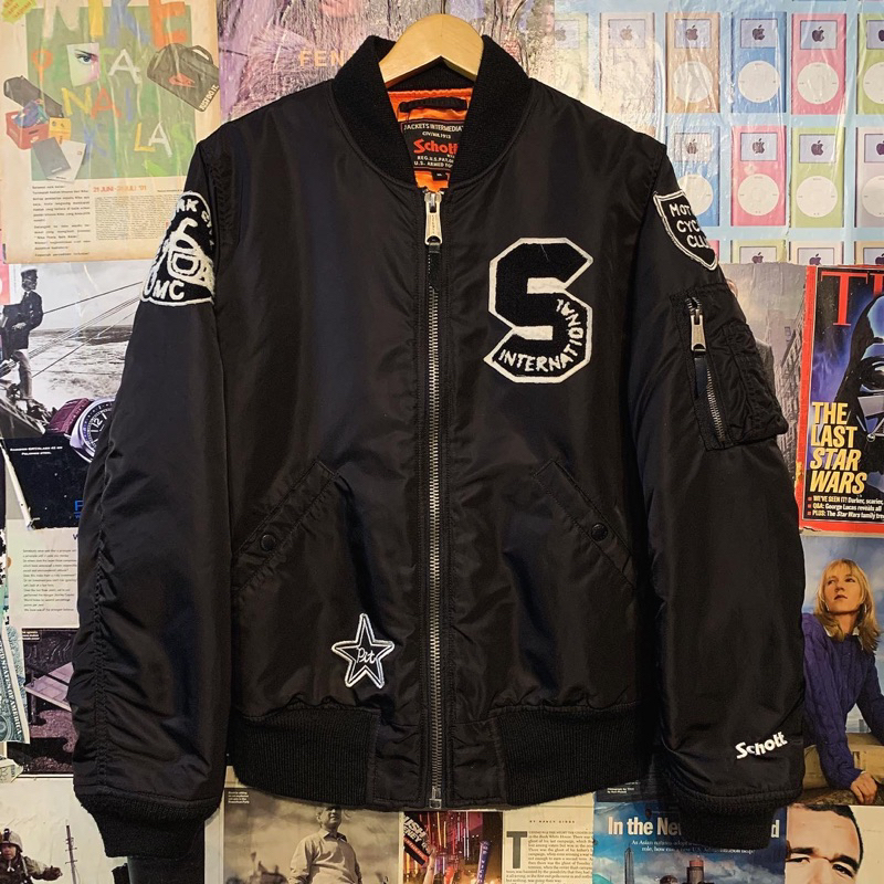 Jacket Bomber Schott NYC MA-1 MOTO Motor Cycle Club Original