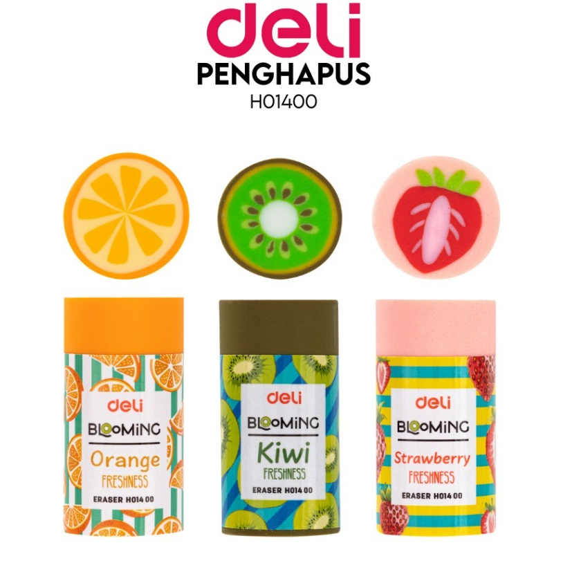 

PENGHAPUS PENSIL LUCU ERASER BENTUK BUAH DELI H01400 MURAH