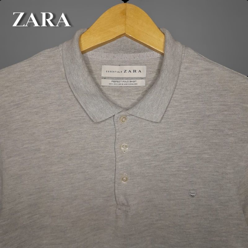 ZARA kaos kerah pria,atasan pria berkerah