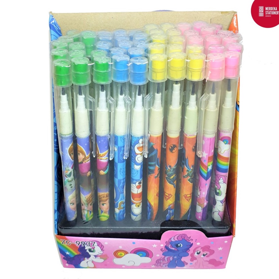 

ISI 5PensilPencil Bensia LantuCabutSusun Model Frozen Doraemon Batman Little Pony LT168 KODE F9S2