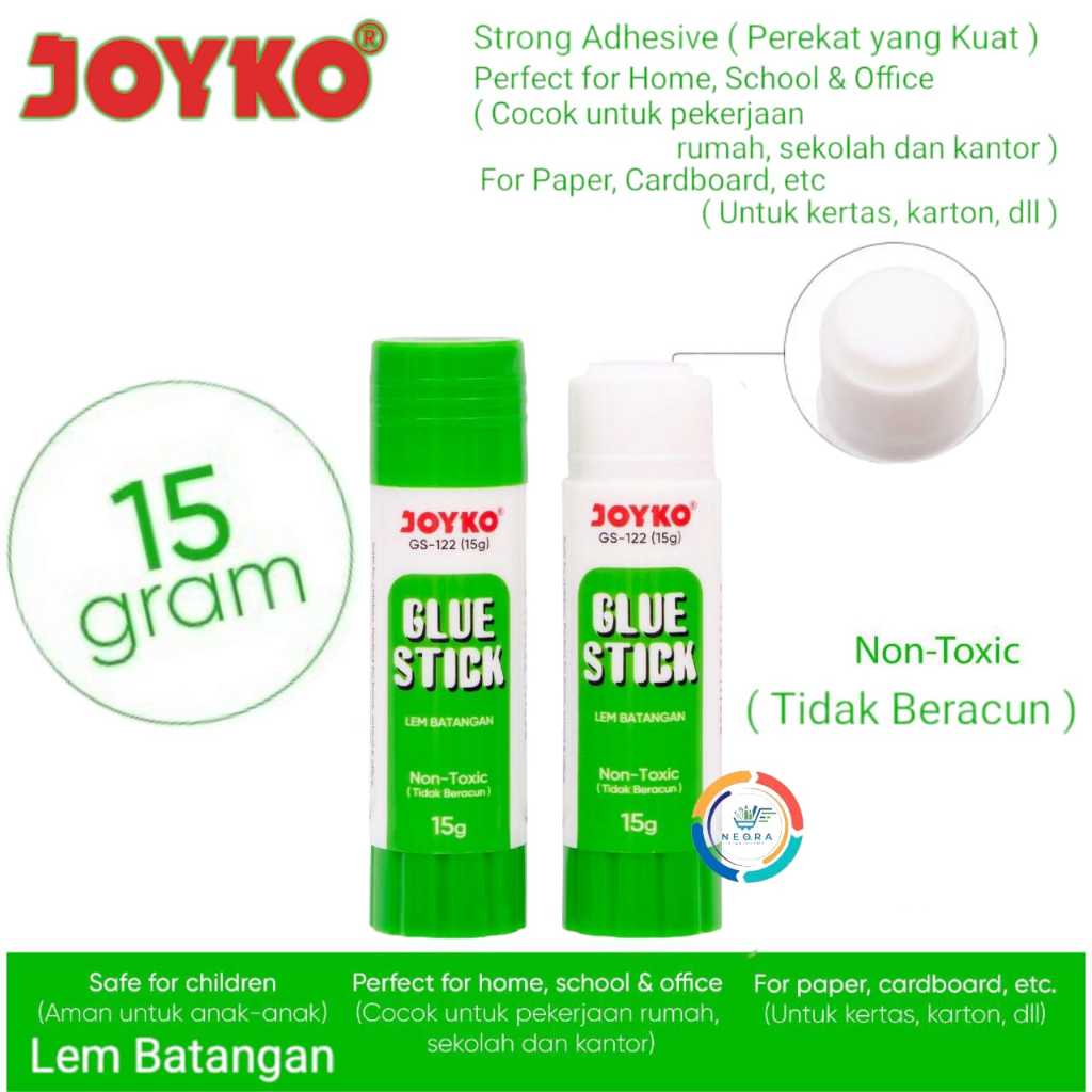 

Joyko Glue Stick Lem Batang GS-122 Green | 15 Gram (Pcs)