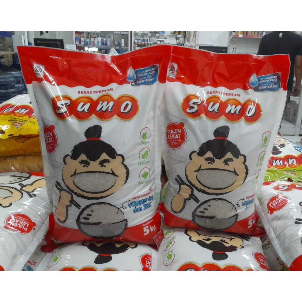 

Beras Sumo Merah Premium 5 kg Sushi Pulen Kemasan baru