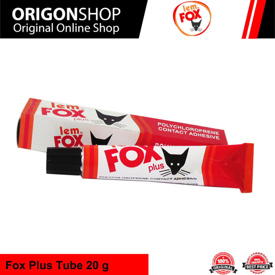 

Lem Fox plus Tube 20 gram / Lem Kuning Serbaguna Lem Sepatu