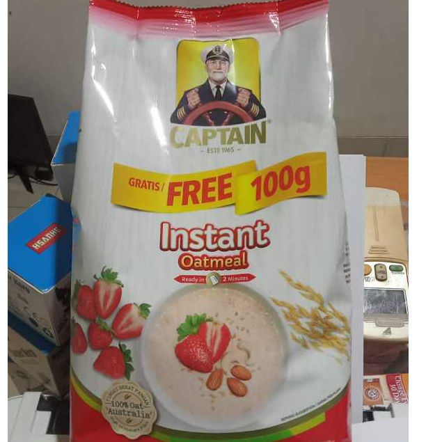 

Captain Instan cereal Oatmeal 900gr