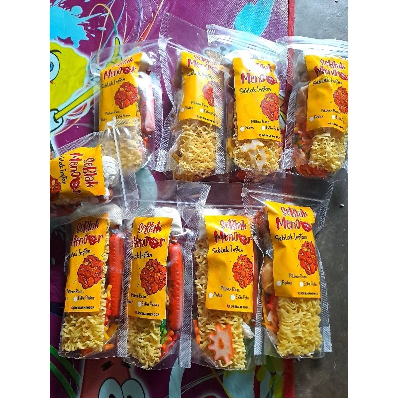 

PAKET HEMAT 10pack SEBLAK INSTAN MENOOR MINI