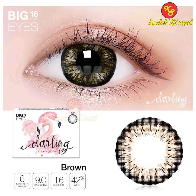 SOFTLENS DARLING BROWN NORMAL DAN MINUS