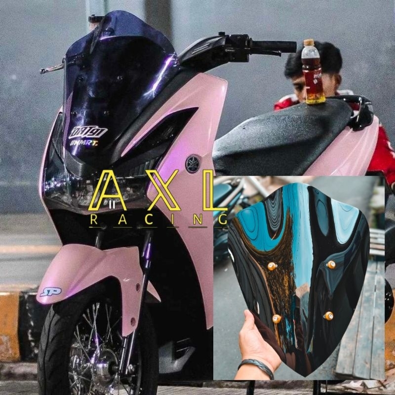 VISOR YAMAHA LEXI 155 WINDSHIELD YAMAHA LEXI 155 VISOR JENONG YAMAHA LEXI