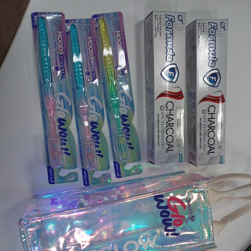 Pasta gigi Formula Charcoal Paket lengkap