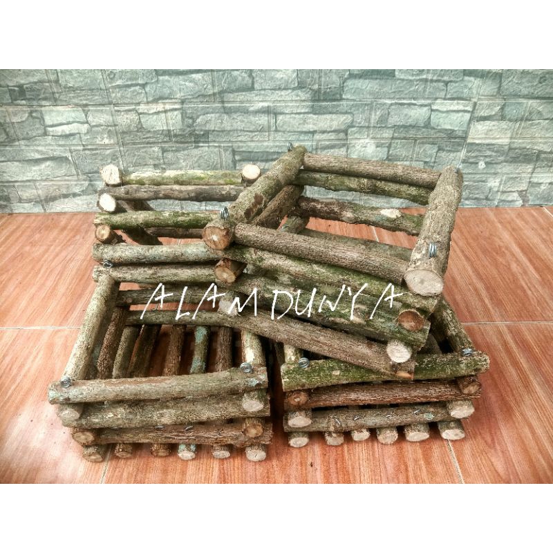 Pot Kayu kopi media tanam anggrek