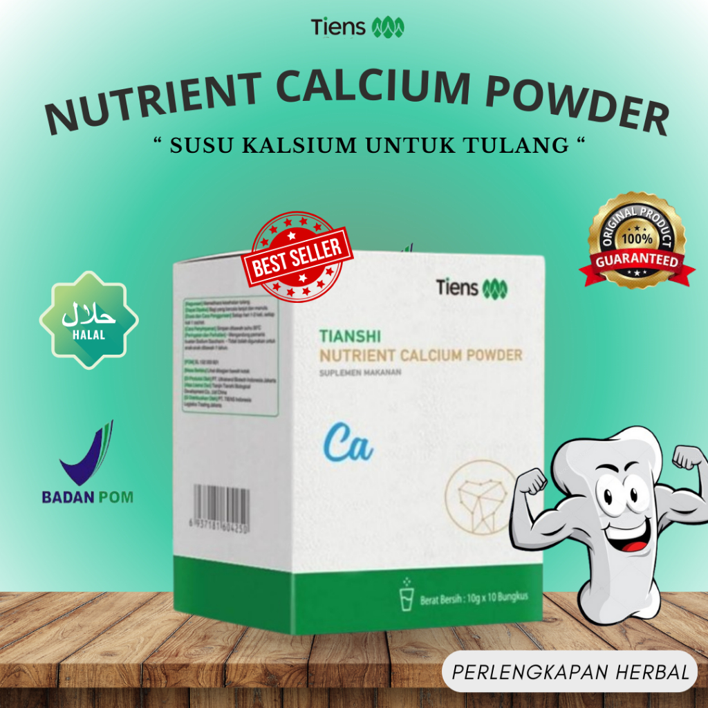 

[ Nutrient Kalsium Powder ] Susu untuk mengatasi Patah Tulang Ampuh dan Peninggi Badan 100% Halal BPOM