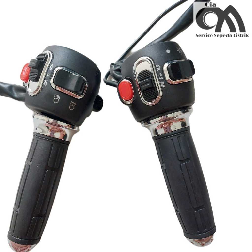 Handle Gas Motor Listrik dan Sepeda Listrik Satu Set Kanan + Kiri