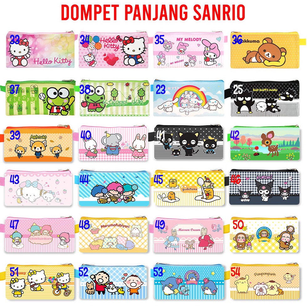 

SPESIAL Dompet Panjang Sanrio Aneka Karakter Dompet Anak Dompet Suvenir Gift
