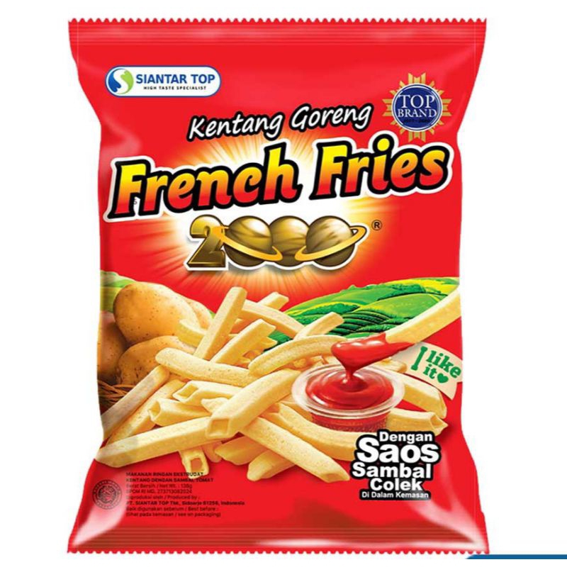 

French Fries 2000 Premium 138G siantar top-Camilan Snack-Murah