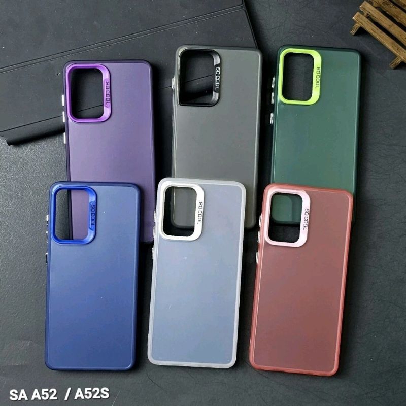 SAMSUNG A52  CASE SOCOOL CASING IMD HYBRID PLATE HOLOGRAM SAMSUNG A52 A52S