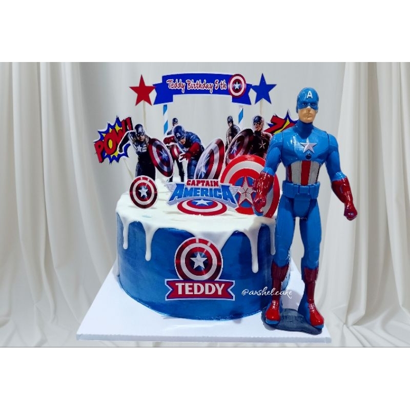 

Kue ulang tahun anak - kue ulang tahun kapten amerika - kue ultah anak - kue ultah captain america - kue kapten amerika - kue karakter - kue custom - kue jakarta timur