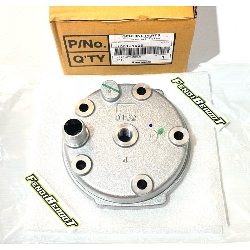 HEAD CYLINDER KOP SILVER STANDAR ATAS BLOK NINJA RR NEW RR OLD ZX CBU ORIGINAL 11001-1525