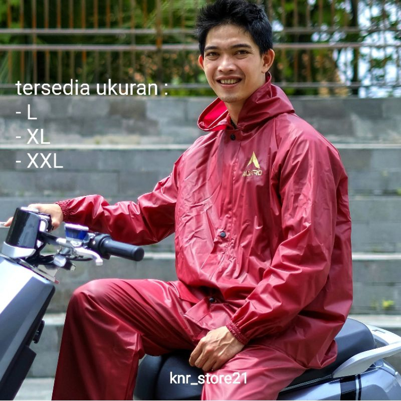 Jas hujan Raincoat Jas hujan ALVARO bahan PVC anti rembes