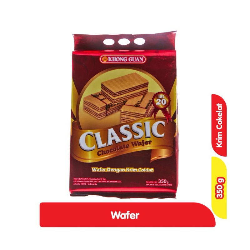 

Khong Guan Classic Cocolate Wafer 350g