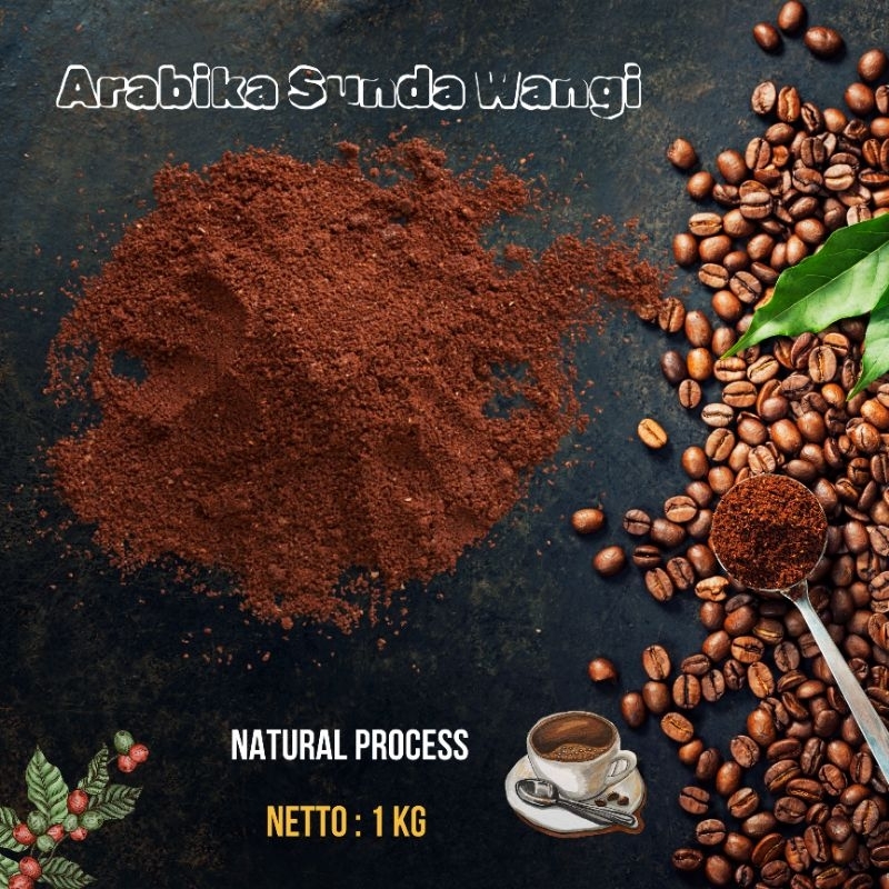 

Kopi Bubuk Arabika Sunda Wangi Natural Proses 1 Kg