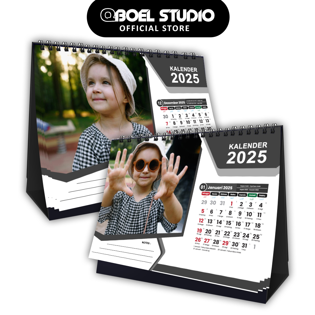 

KALENDER MEJA/DUDUK 2025 CUSTOM FOTO