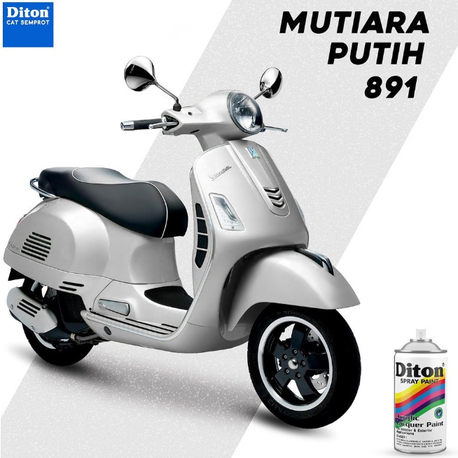 Cat Semprot Diton - Mutiara Putih 891 Cat Putih Mutiara Kemasan 300cc